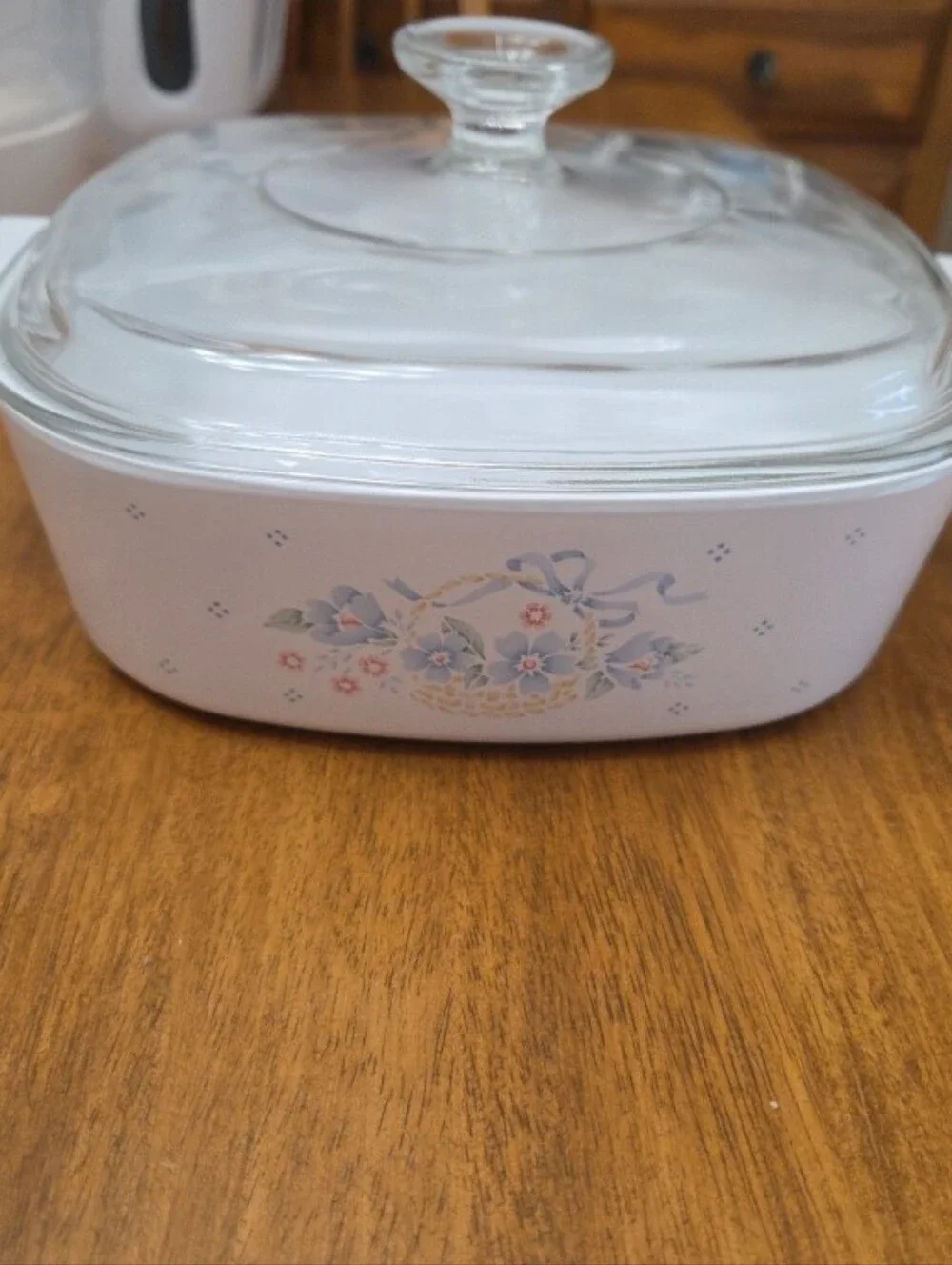 Country Cornflower Corningware A-2-B 2L Casserole 8in Square Dish With Lid